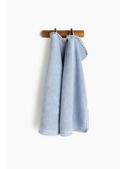 H&M - Home Blue 2-Pack Embroidery-Detail Guest Towels