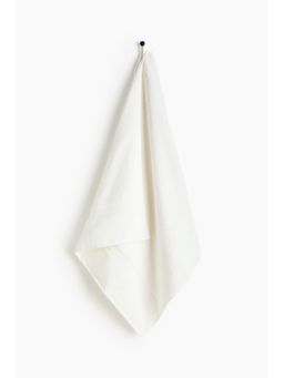 H&M - Home White Cotton Terry Bath Towel