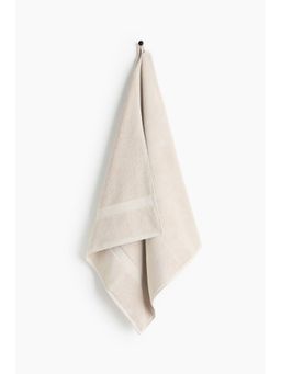 H&M - Home Beige Cotton Terry Bath Towel