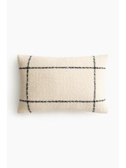 H&M - Home White Wool-Blend Boucl Cushion Cover
