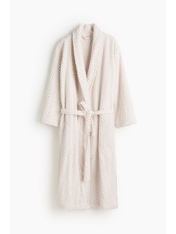 H&M - Home White Textured Dressing Gown