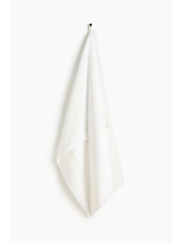 H&M - Home White Cotton Terry Bath Sheet