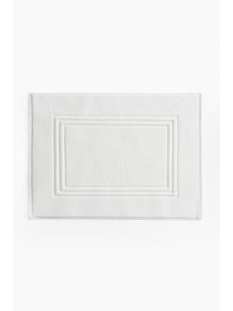 H&M - Home White Cotton Terry Bath Mat