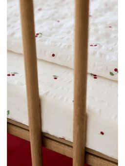 H&M - Home White Seersucker Cot Fitted Sheet