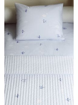 H&M - Home Blue Quilted Cotton Bedspread