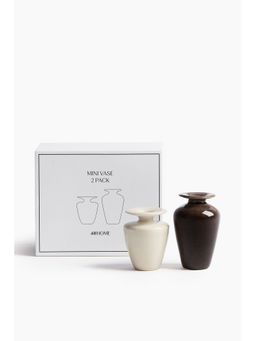 H&M - Home Brown 2-Pack Mini Stoneware Vases