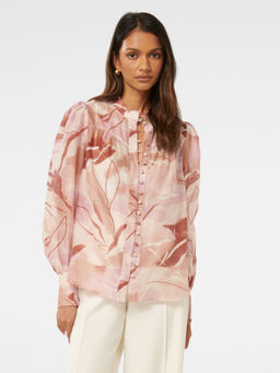 Forever New - Brown Yolanda Petite Yoke Blouse