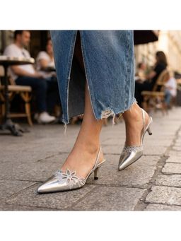 Sole House - Women Silver Miami Stiletto Heels