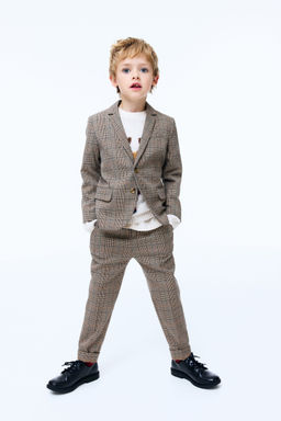 H&M - Boys Beige Slim Fit Suit Trousers