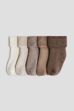H&M - Boys 5-Pack Anti-Slip Terry Socks