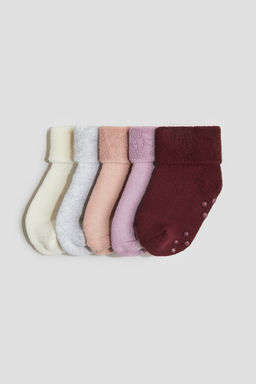 H&M - Boys 5-Pack Anti-Slip Terry Socks