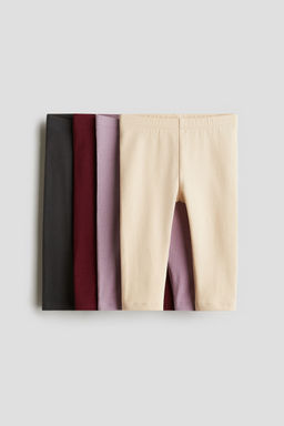 H&M - Boys 4-Pack Cotton Jersey Leggings
