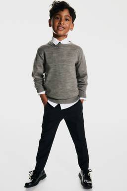 H&M - Boys Black Tuxedo Trousers