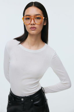H&M - Women White Light Glasses