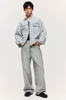 H&M - Men Grey Baggy Jeans