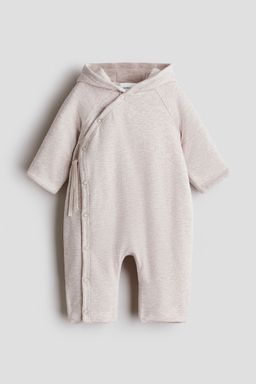 H&M - Boys Beige Padded Jersey Pramsuit