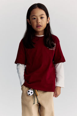 H&M - Boys Red Printed T-Shirt