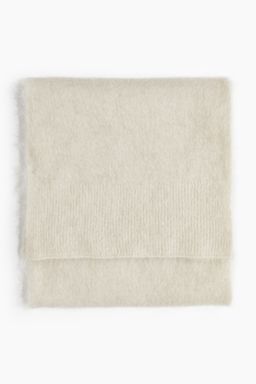H&M - Women Beige Mohair-Blend Scarf