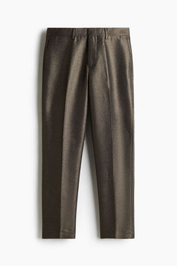 H&M - Men Bronze Slim Fit Shimmering Suit Trousers