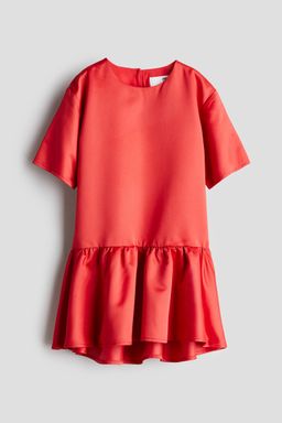 H&M - Girls Red Satin Dress