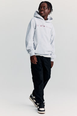 H&M - Boys Black Cotton Cargo Joggers