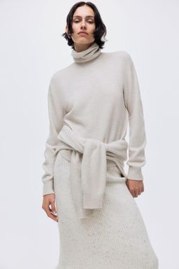H&M - Women Beige Polo-Neck Jumper