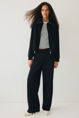 H&M - Women Black 2-Piece Sweatshirt And Trousers Set