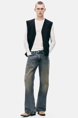H&M - Men Blue Relaxed Bootcut Jeans