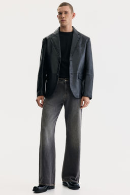 H&M - Men Grey Relaxed Bootcut Jeans