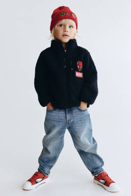 H&M - Boys Blue Appliqua D Teddy Jacket