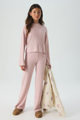 H&M - Girls Pink 2-Piece Top And Trousers Set