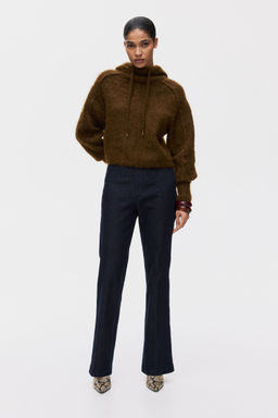 H&M - Women Blue Fla High Jeans