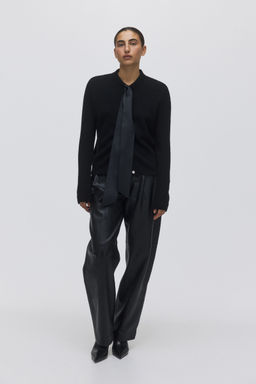 H&M - Women Black Bow-Detail Cardigan