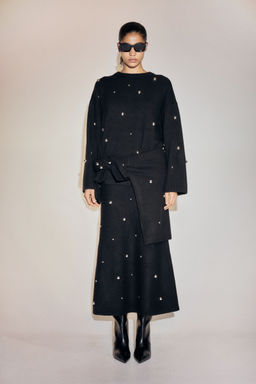 H&M - Women Black Studded Jumper