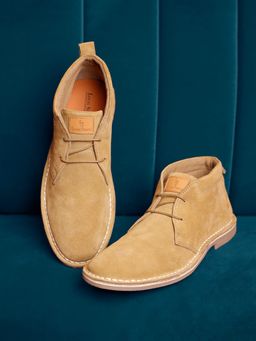 Louis Stitch - Beige Mid-Top Solid Suede Desert Chukka Boots (Set of 4)