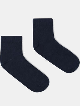 Jockey Juniors - Jockey 7801 Juniors Compact Cotton Solid Ankle Length Socks - Navy