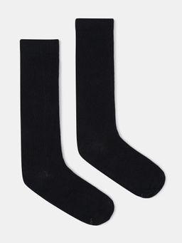 Jockey Juniors - Jockey 7902 Juniors Compact Cotton Solid Knee Length Socks - Black