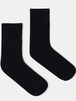 Jockey Juniors - Jockey 7800 Juniors Compact Cotton Solid Calf Length Socks - Black