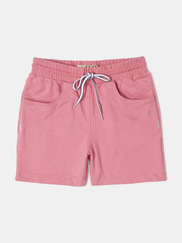 Jockey Juniors - AG04 Girls Super Combed Cotton French Terry Solid Shorts - Brandied Apricot