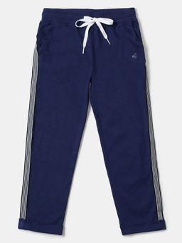 Jockey Juniors - AG44 Girls Super Combed Cotton Straight Fit Trackpants - Imperial Blue