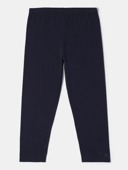 Jockey Juniors - AG54 Girls Super Combed Cotton Elastane 3/4th Leggings - Cosmic Sapphire