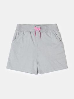 Jockey Juniors - AG63 Girls Super Combed Cotton Solid Shorts with Side Taping - Quarry