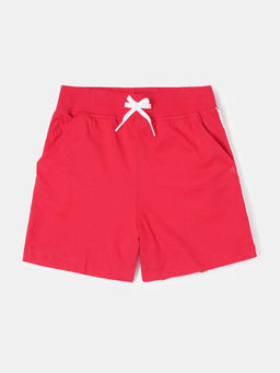 Jockey Juniors - AG63 Girls Super Combed Cotton Solid Shorts with Side Taping - Team Red