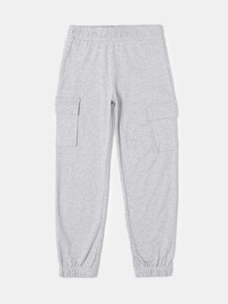 Jockey Juniors - AG67 Girls Super Combed Cotton Cargo Pants - Light Grey Melange