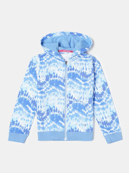 Jockey Juniors - AG69 Girls Cotton French Terry Printed Hoodie Jacket - Provence