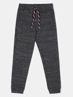 Jockey Juniors - UB20 Boys Super Combed Cotton Rich Joggers - Black Snow Melange