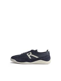 Rare Rabbit - Men Sugoi Membo Navy Blue Leather Sneakers