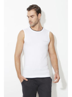 Van Heusen Innerwear - Men Athleisure Quick Dry & Ultra Soft Gym Vest - White