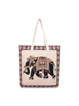 NFI Essentials - Shopping Tote Bag With Snap Button- Stylish Handbag For Women