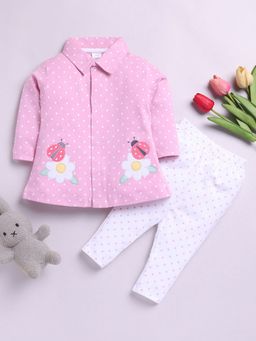 Hopscotch - Floral Embroidered Leggings Set